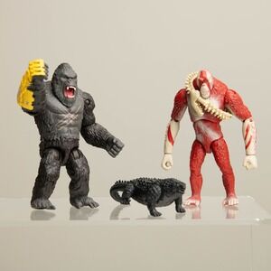 Playmates Godzilla x Kong The New Empire Kong Skar King Doug Action Figure Lot
